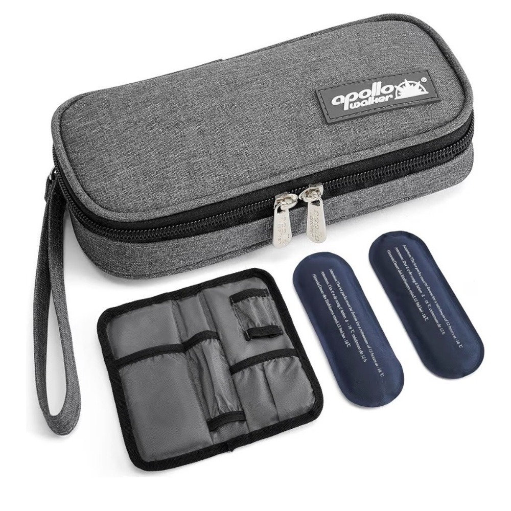 E899 Apollo Walker Gray Travel Organizer for Diabetic Patients